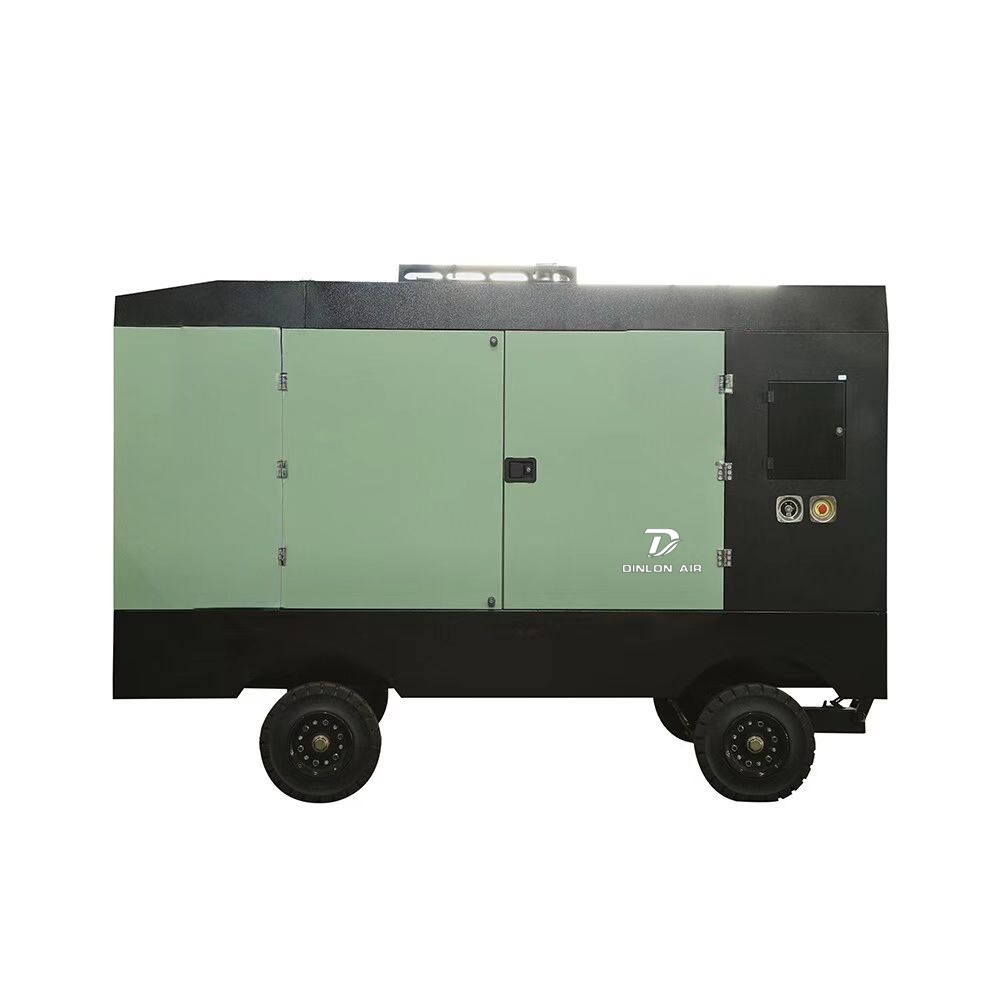 Electric movable screw air compressors