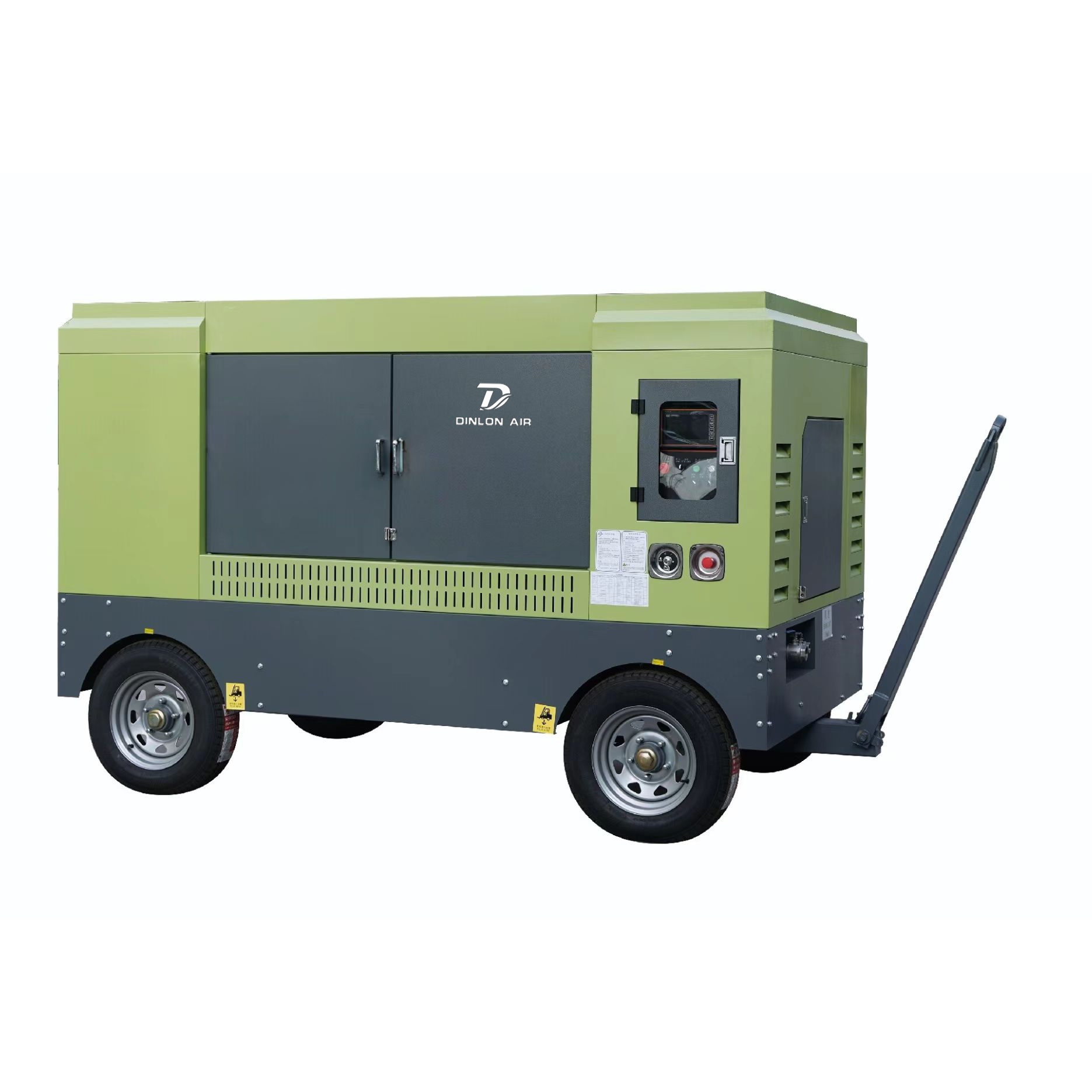 High pressure diesel driven screw air compressor